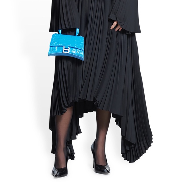 BALENCIAGA HOURGLASS XS HANDBAG CROCODILE EMBOSSED - Picture 3 of 4